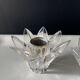 Pair of vintage cut plexiglass candlesticks — star shape