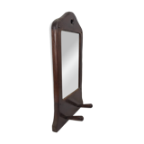 1950s Brutalist wooden mirror