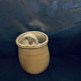 Handmade pot 14cm old vintage pottery flower decor wall hanging or to place on a beautiful piece of furniture