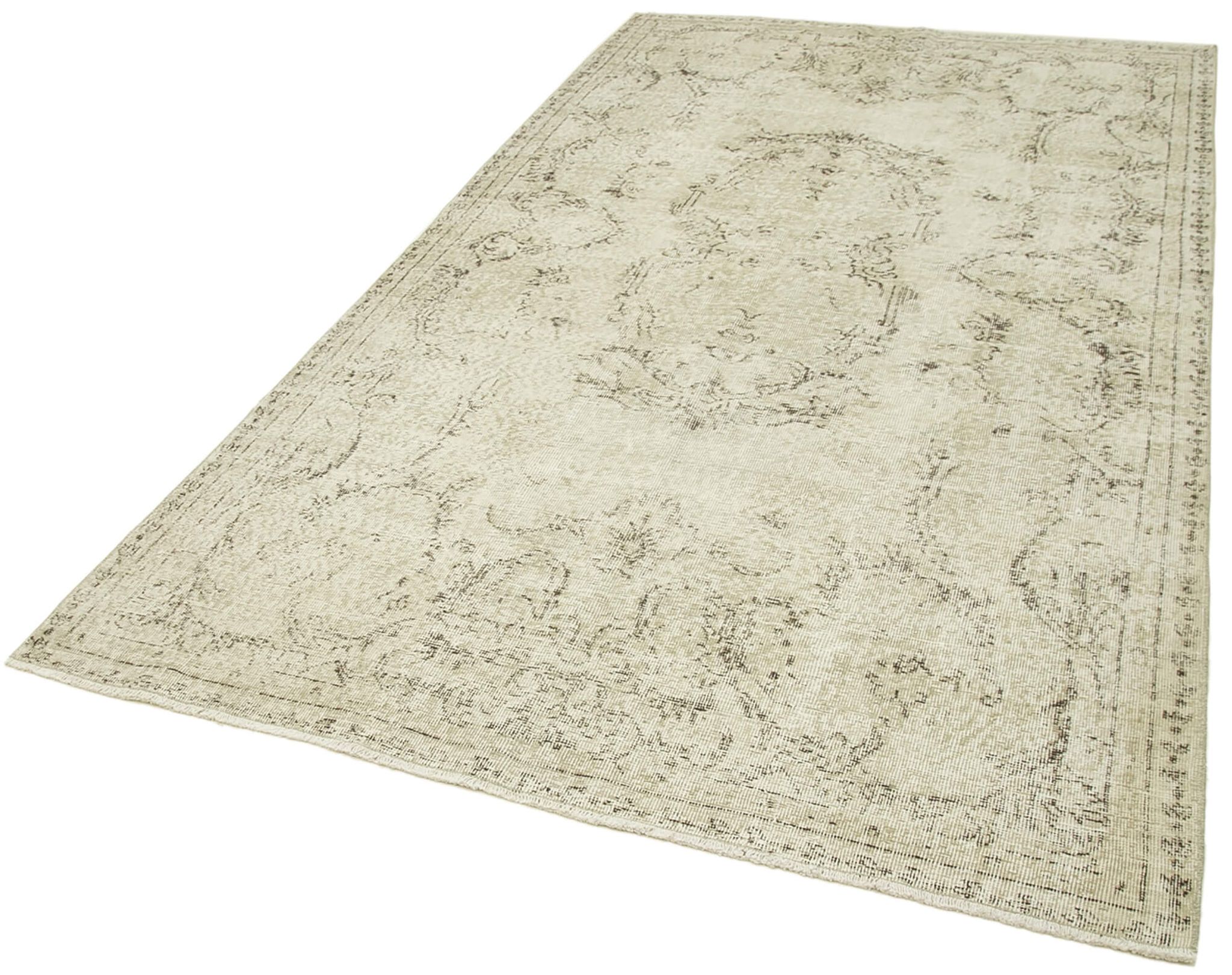 Handwoven Unique Anatolian Beige Carpet 161 cm x 283 cm - 38924