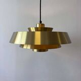Lampe à suspension vintage en laiton