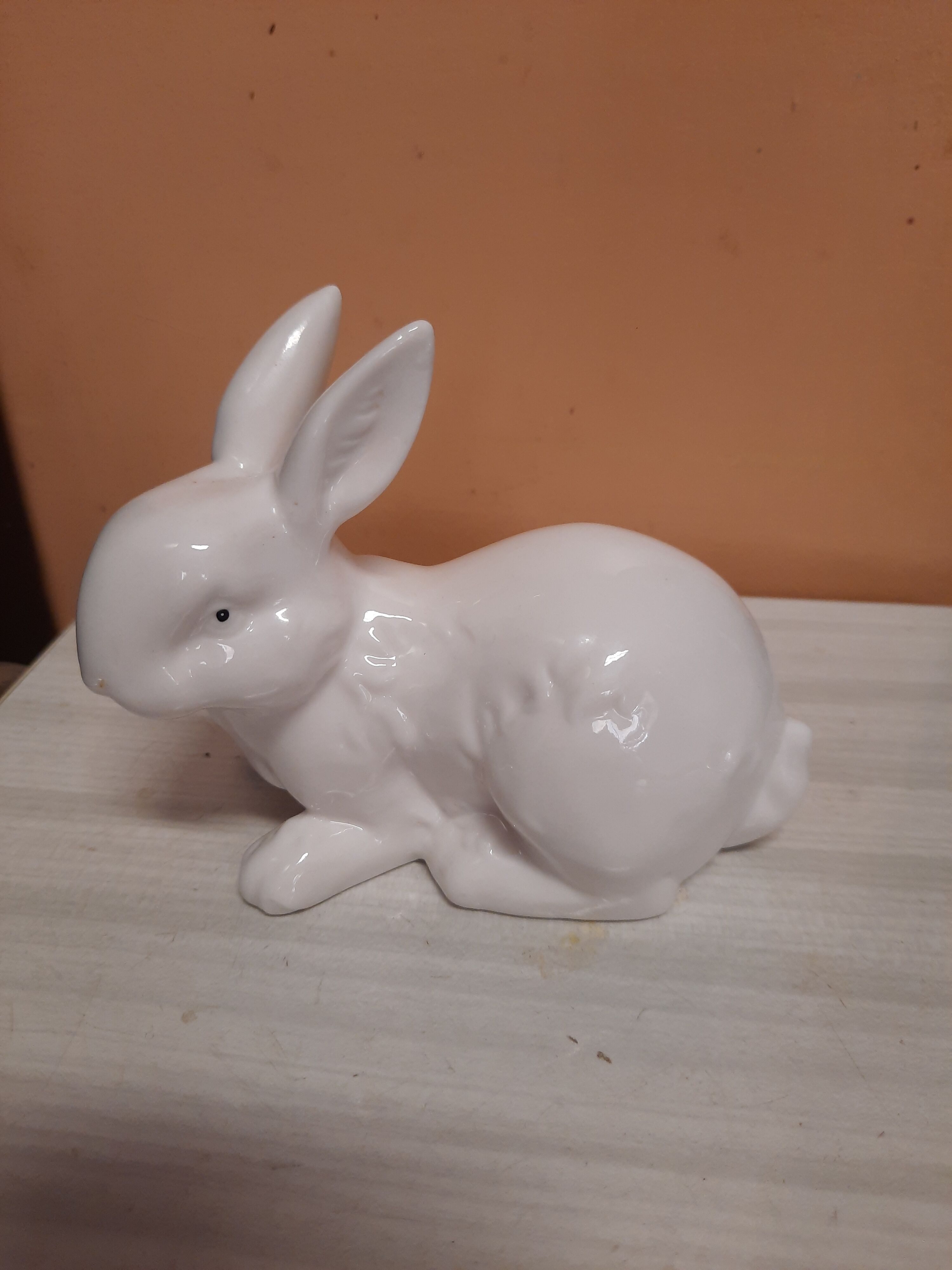 White porcelain rabbit