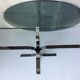 Vintage glass coffee table