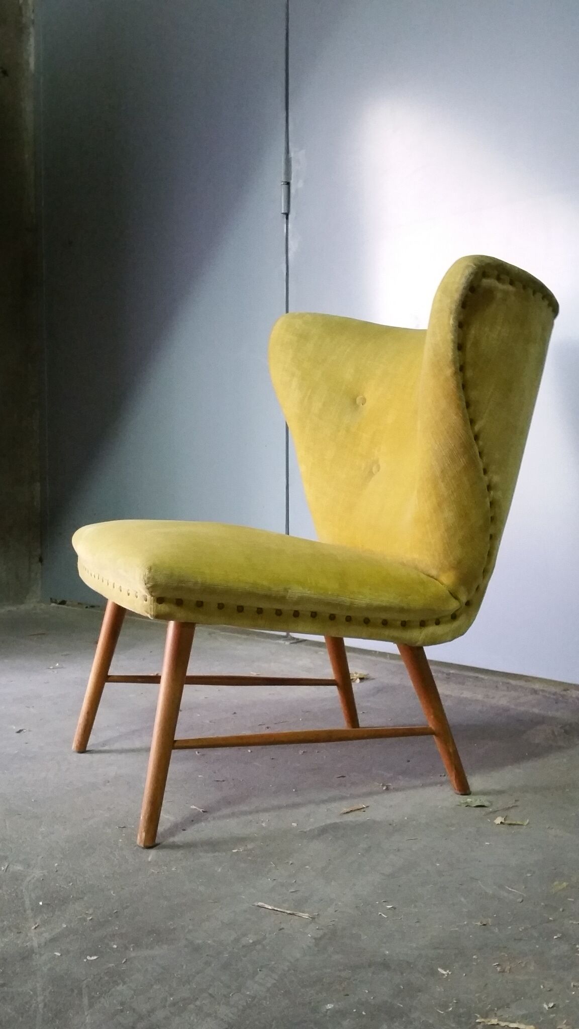 Yellow green trio of drivers at Danish flesh wing ears Elias Svedberg years 50/60