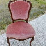 Louis Philippe style velvet chair