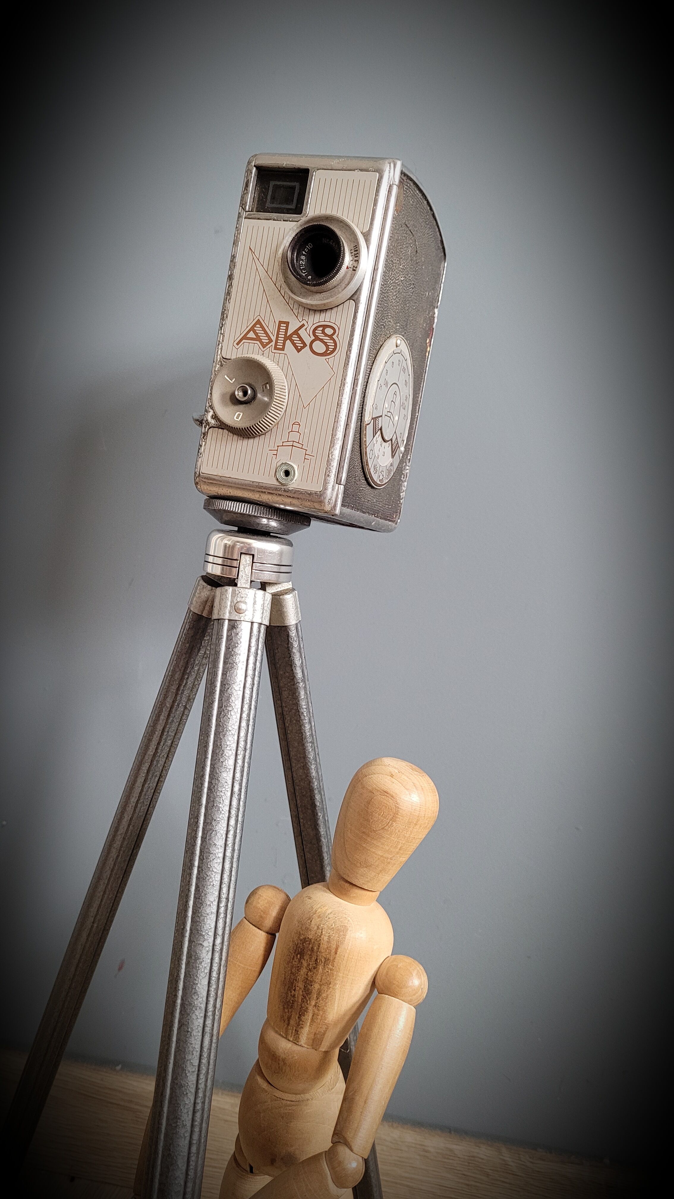 AK8 camera on tripod