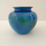 Rimini Blue Ceramic Vase by Aldo Londi for Bitossi and Italica Ars, Italy