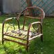 Armchair bamboo and rattan of the 1980
