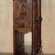 Louis XIII Revival wardrobe in walnut and marble