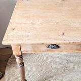 Renovated solid wood farmhouse table