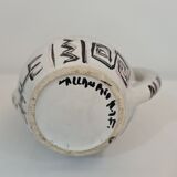 Ceramic vase enamelled by François RE in Vallauris 1960