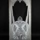 Art Deco engraved glass door panel 1930