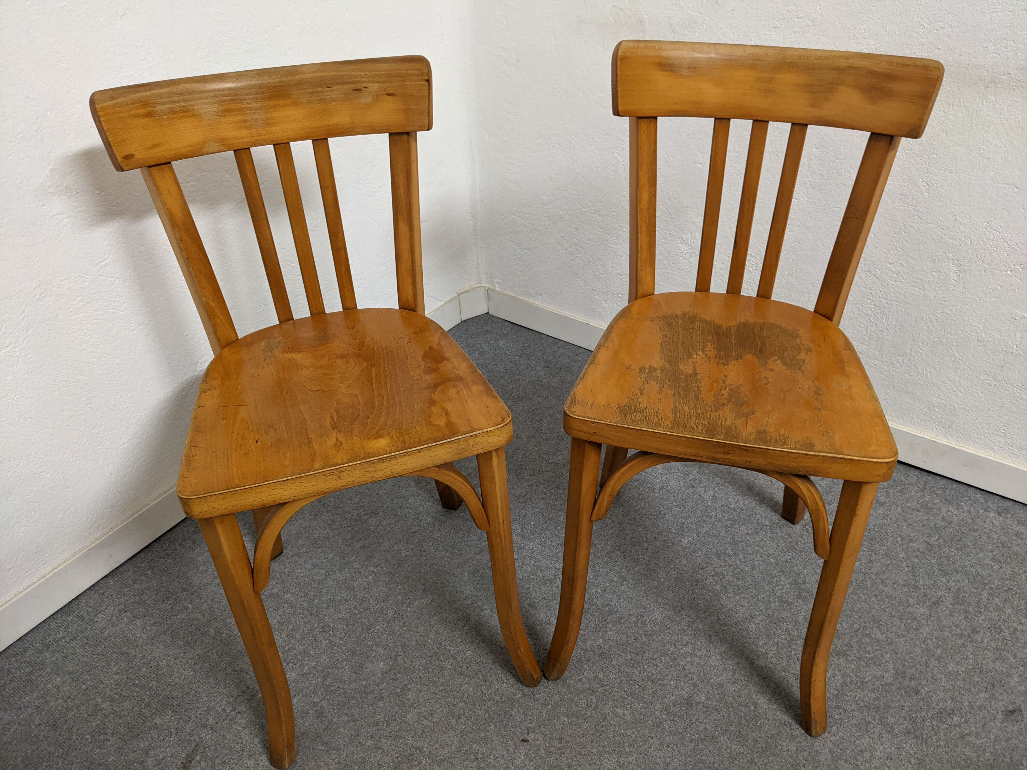 5 Baumann bistro chairs from the 1950s