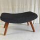 Ottoman modernist in solid wood - 1950s/60s
