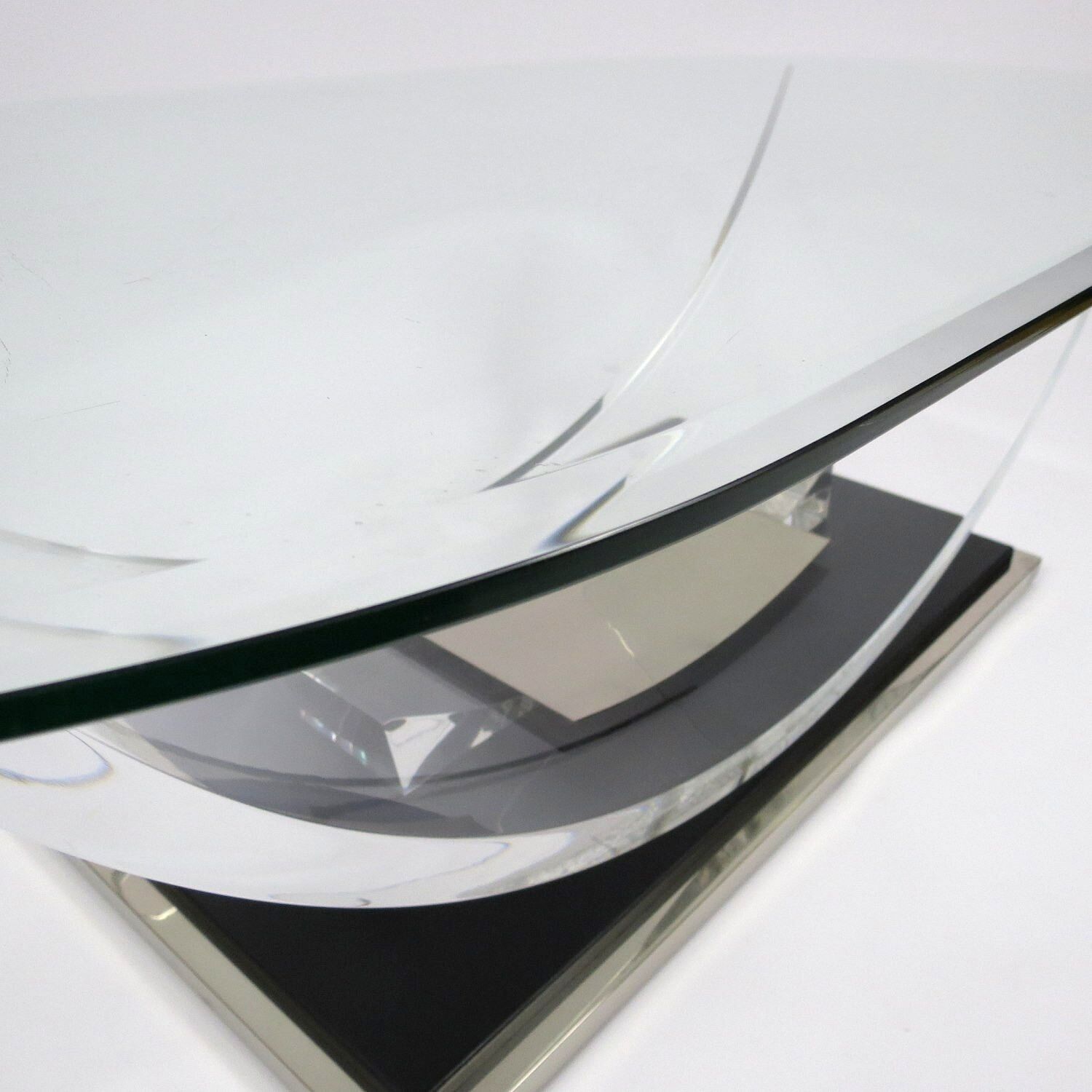 Table basse belge de Belgo Chrom, années 1970