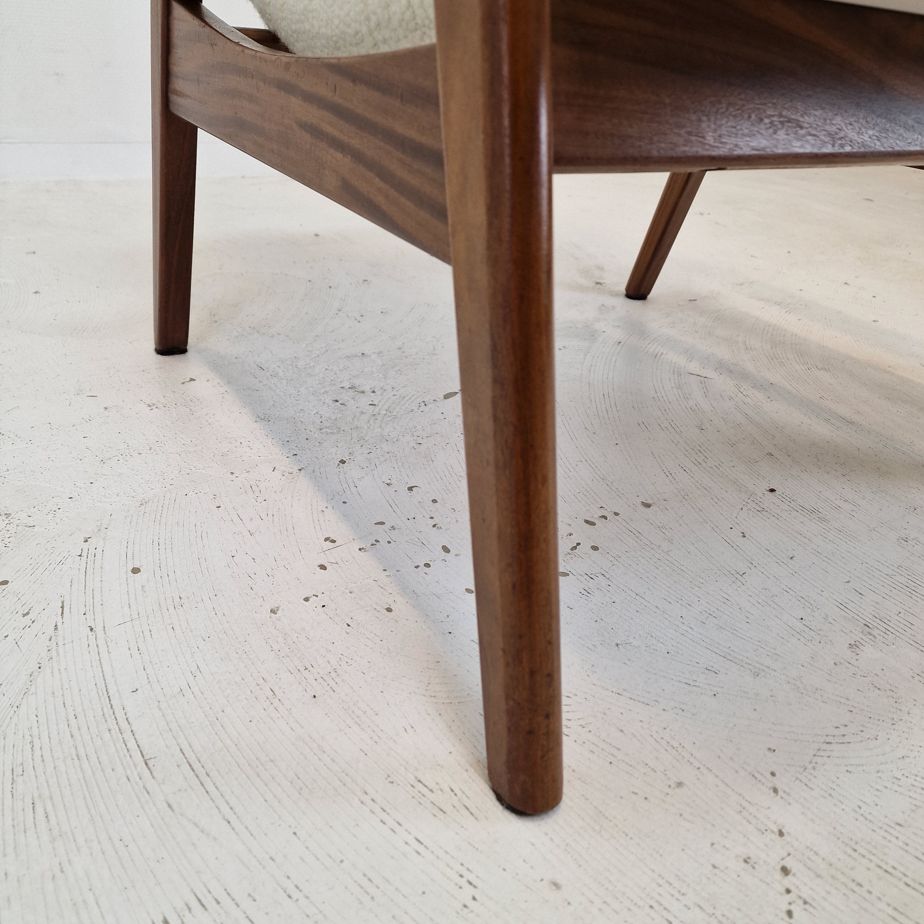 Mid Century Teak Wébé Armchair by Louis van Teeffelen, 1960's