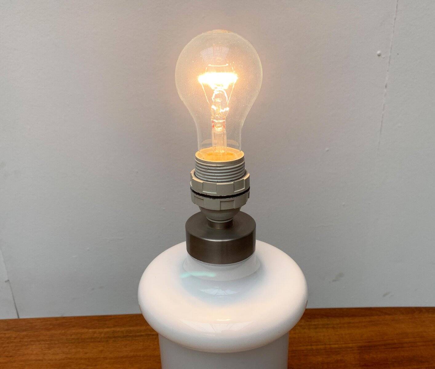 Vintage Danish glass table lamp Apoteker by Sidse Werner for Holmegaard