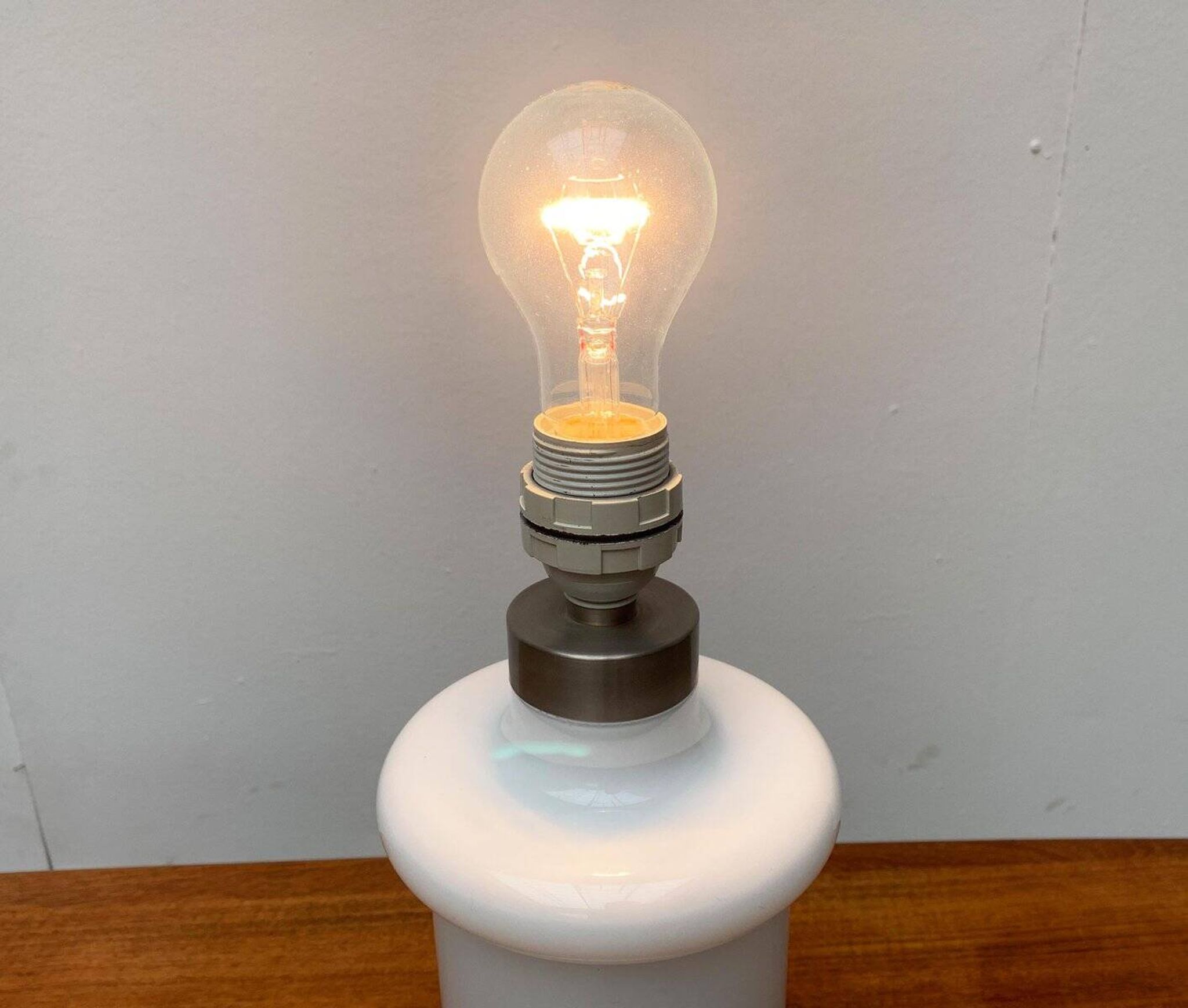 Lampe de table Apoteker en verre danoise vintage par Sidse Werner pour Holmegaard