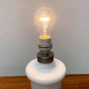 Lampe de table Apoteker en verre danoise vintage par Sidse Werner pour Holmegaard