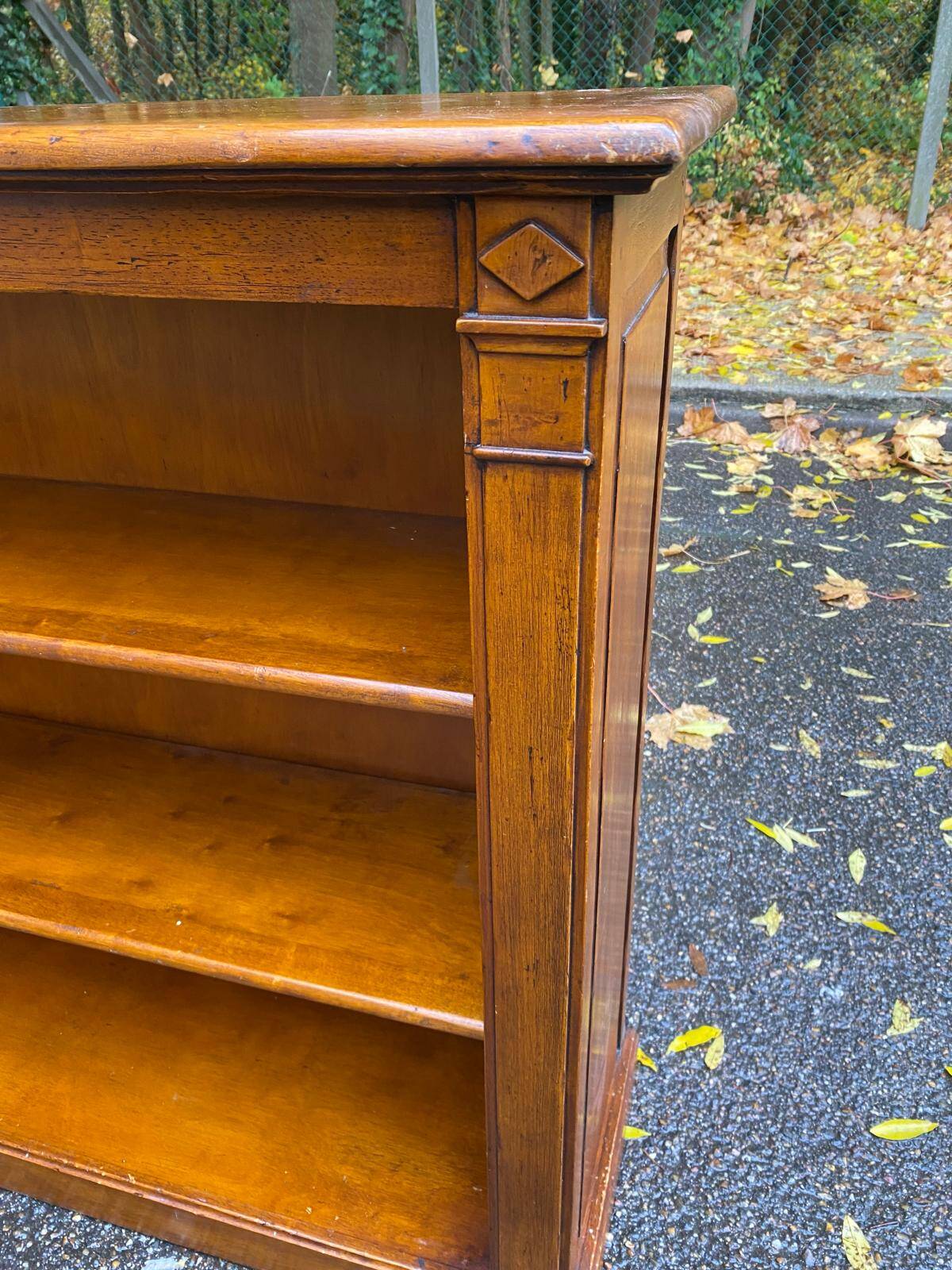 Vintage 19th Century Solid Oak Bookshelf