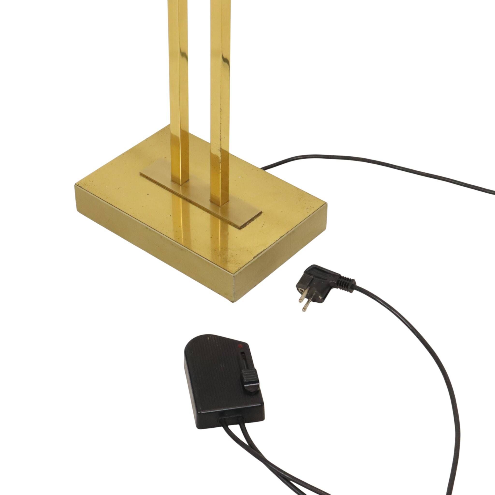 Gold Deknudt Floor Lamp, Willy Rizzo Design, Hollywood Regency