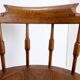 Elm armchair with curved back