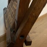 Victorian folding chair 19th century Gothic caning Art & Craft