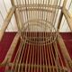 Pair of vintage rattan armchairs, Italy 1950