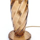 Murano glass lamp with gold glitter