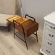 Walnut sewing table, Italian design, 1970s, production: Italy