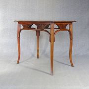 Thonet table or desk No. 8122, circa 1910, oak top.