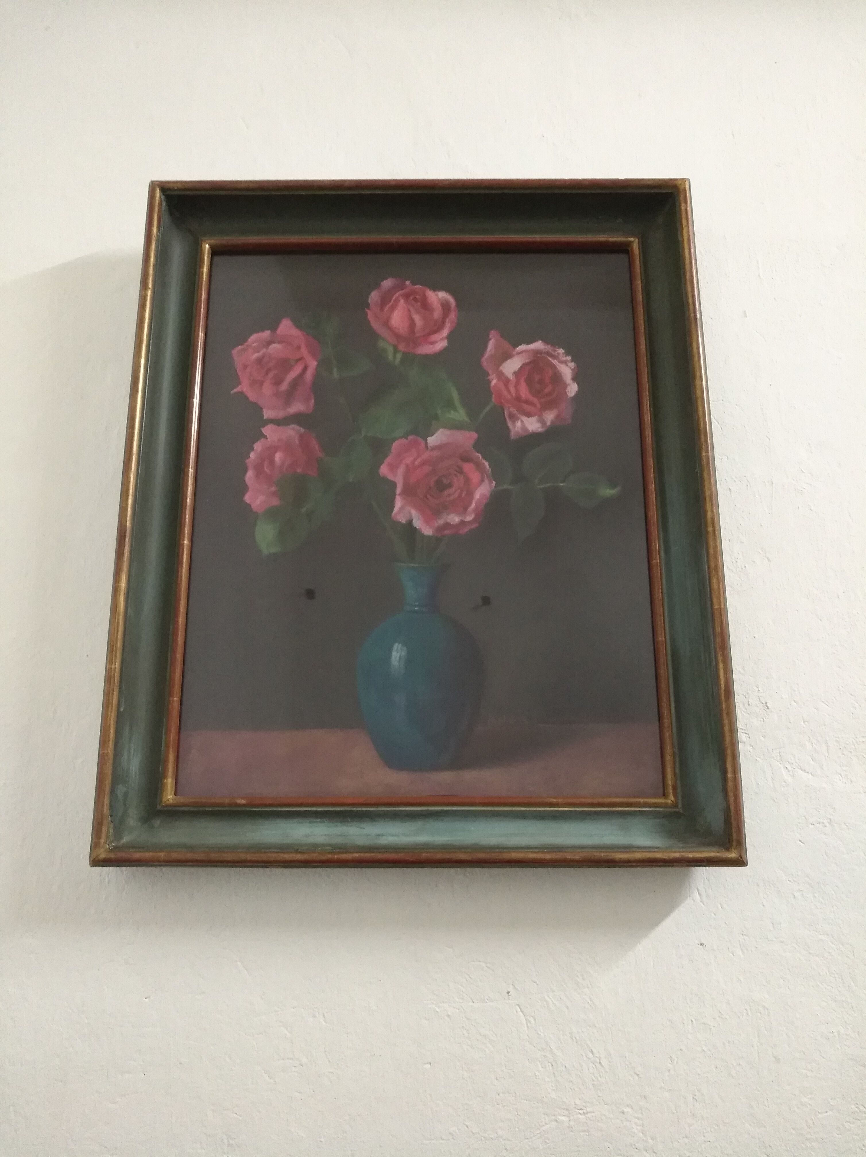 Painting "The bouquet of pastel roses" by S.Lamarche