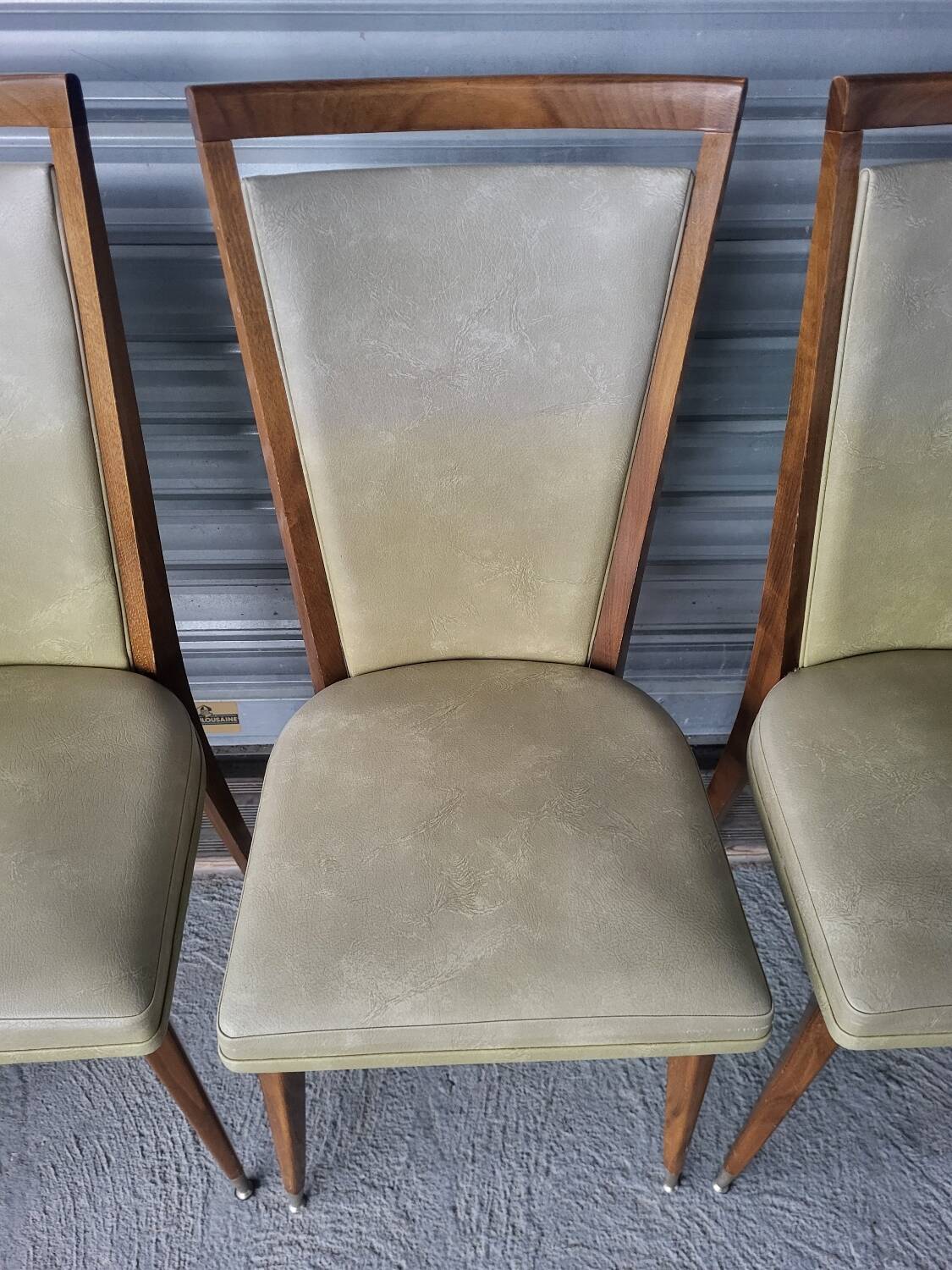 Série suite de 8 chaises Vintage circa 1960