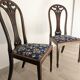 Pair of English Sheraton chairs in mahogany early twentieth century