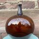 Demijohn brown lady amber jeanne 19th
