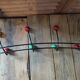 Coat rack patinated metal year 50 8 hooks balls wood dp 112261