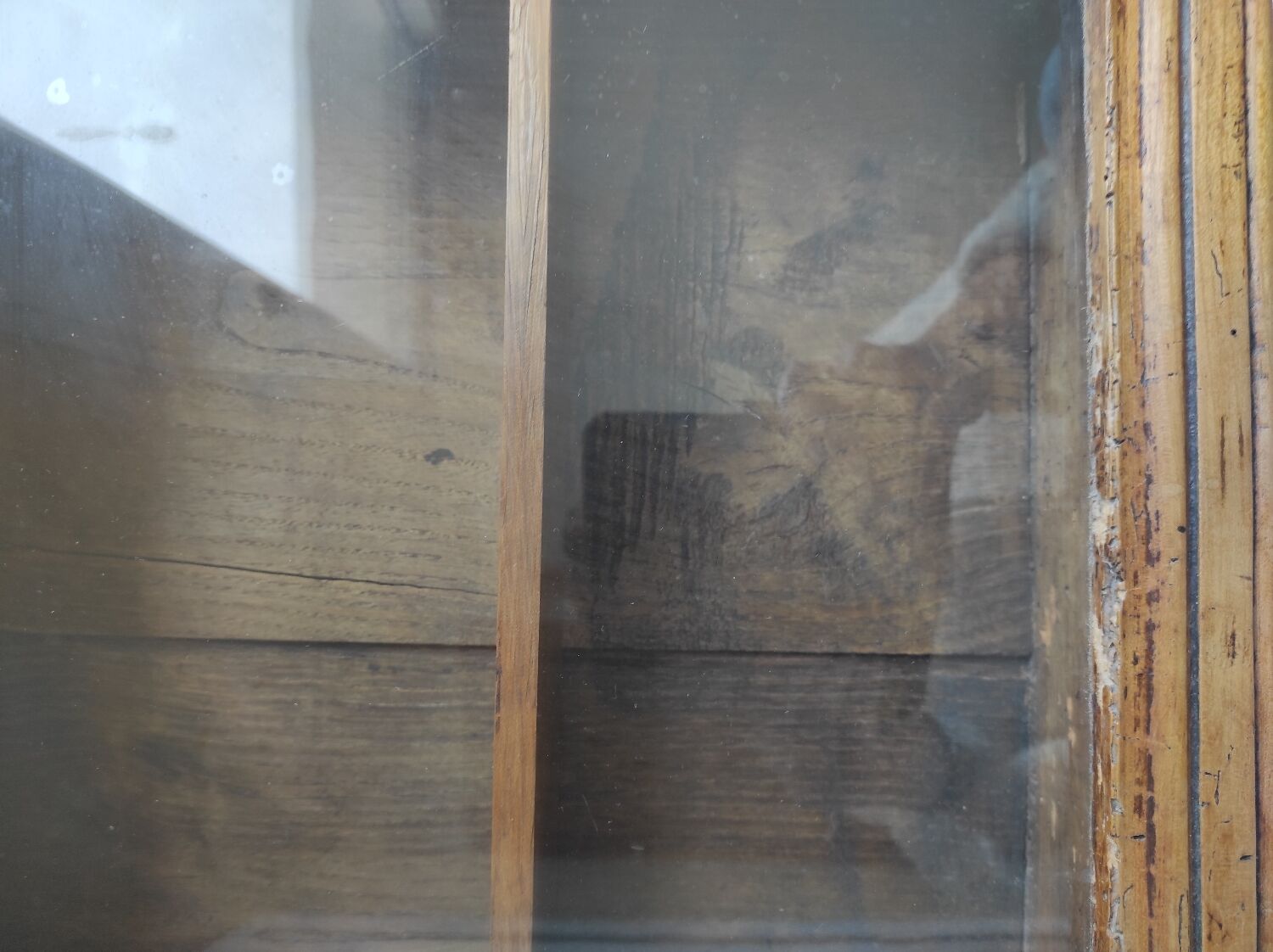 Old cherry display case