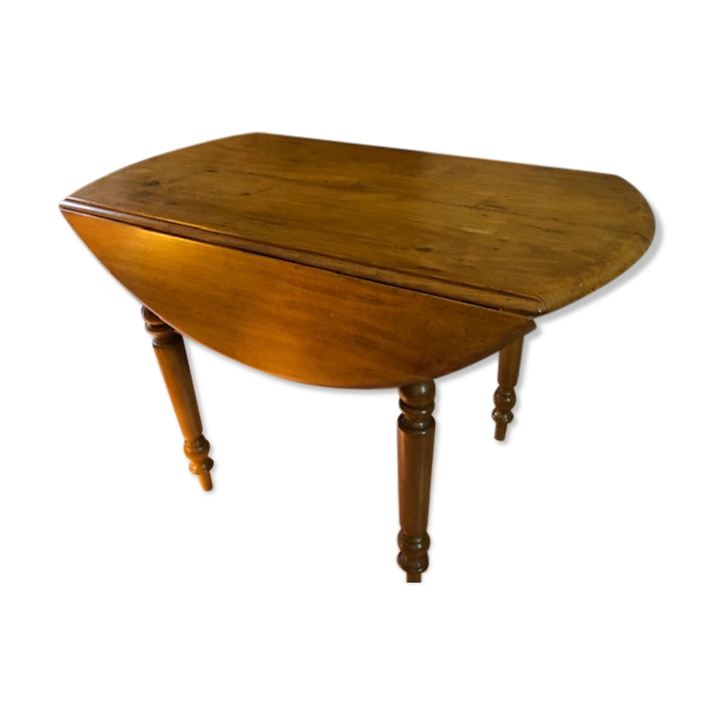 Louis Philippe round table with 2 folding panels