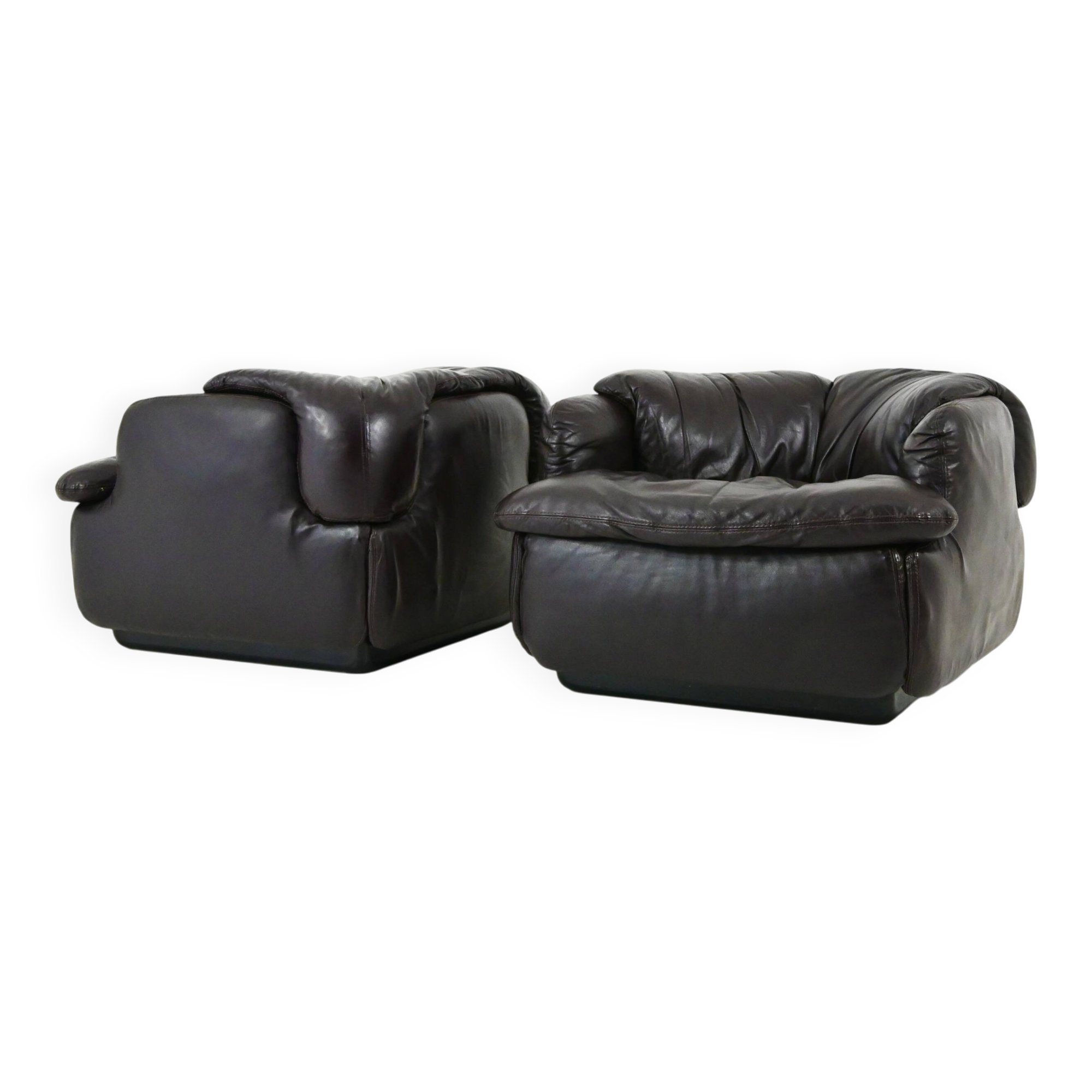 Fauteuils « Confidential » par Alberto Rosselli pour Saporiti Italia, 1970