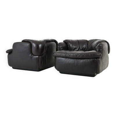 Fauteuils « Confidential » par Alberto Rosselli pour Saporiti Italia, 1970