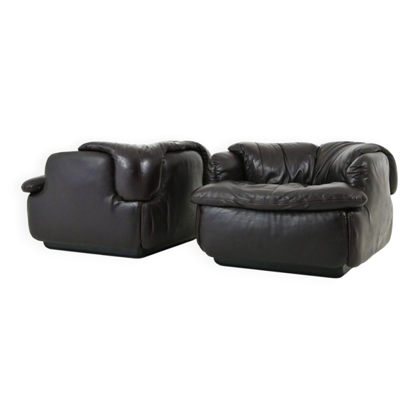 Fauteuils « Confidential » par Alberto Rosselli pour Saporiti Italia, 1970