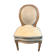 Low chair or medallion-backed heater