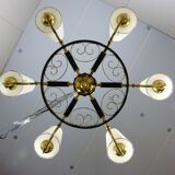 Lustre en laiton finlande 1950's