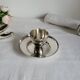Silver-plated egg cup