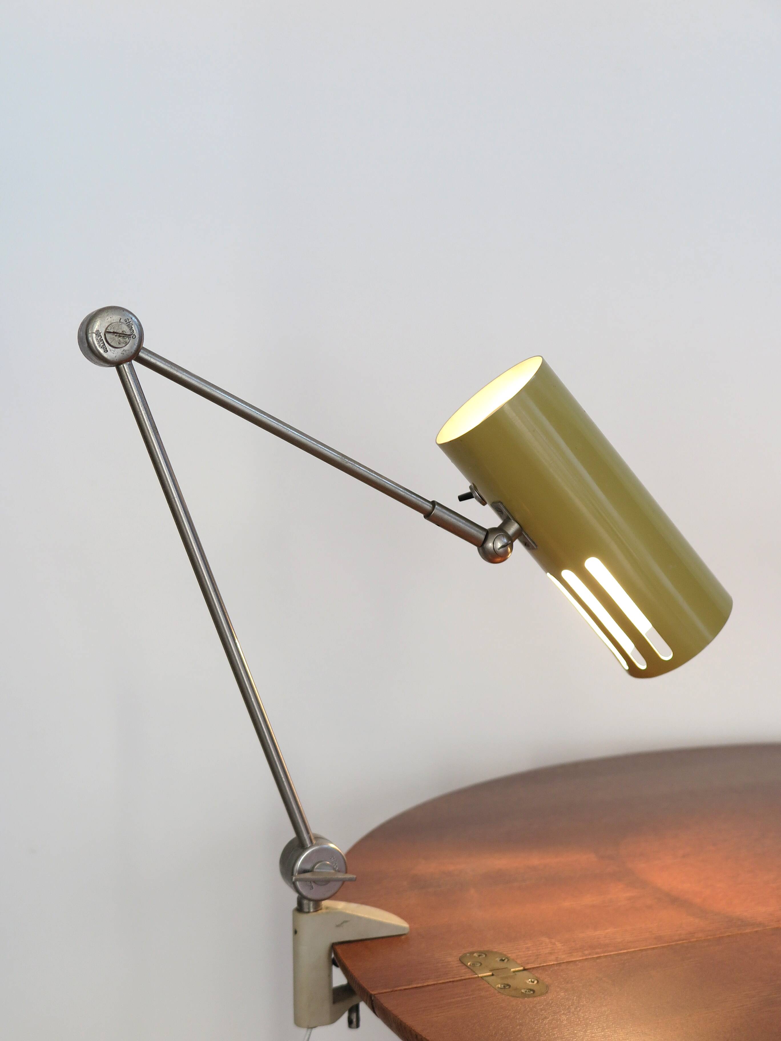 Stilnovo Italian metal clamp lamp 1950s