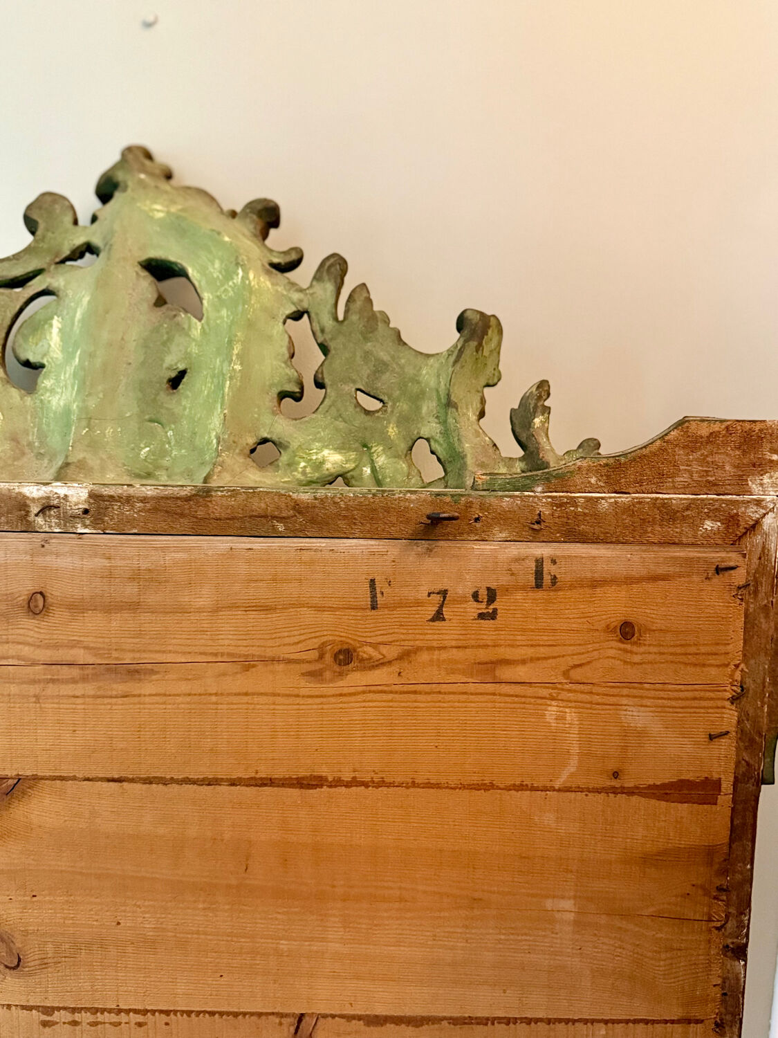 Antique mirror from the Napoleonic era.