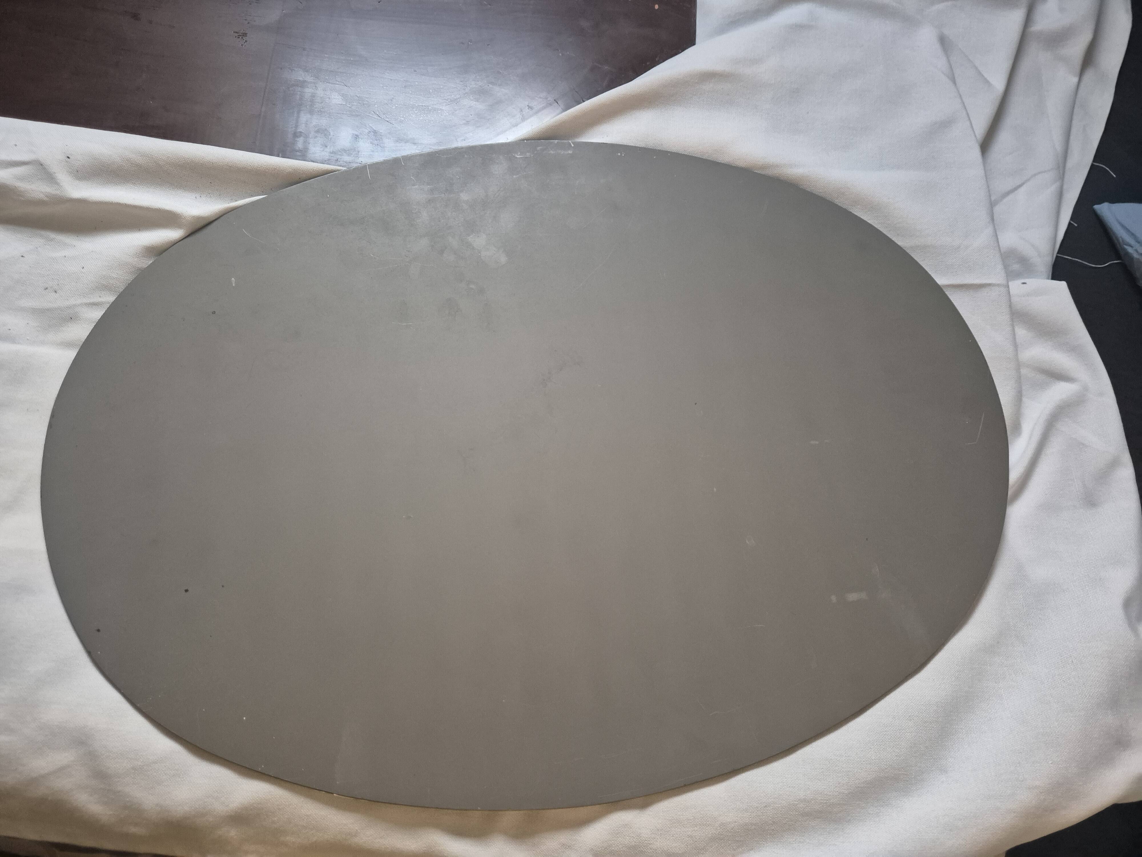 vintage oval mirror with bevelled edge