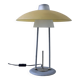 Glass and metal table lamp - Italian design 1990