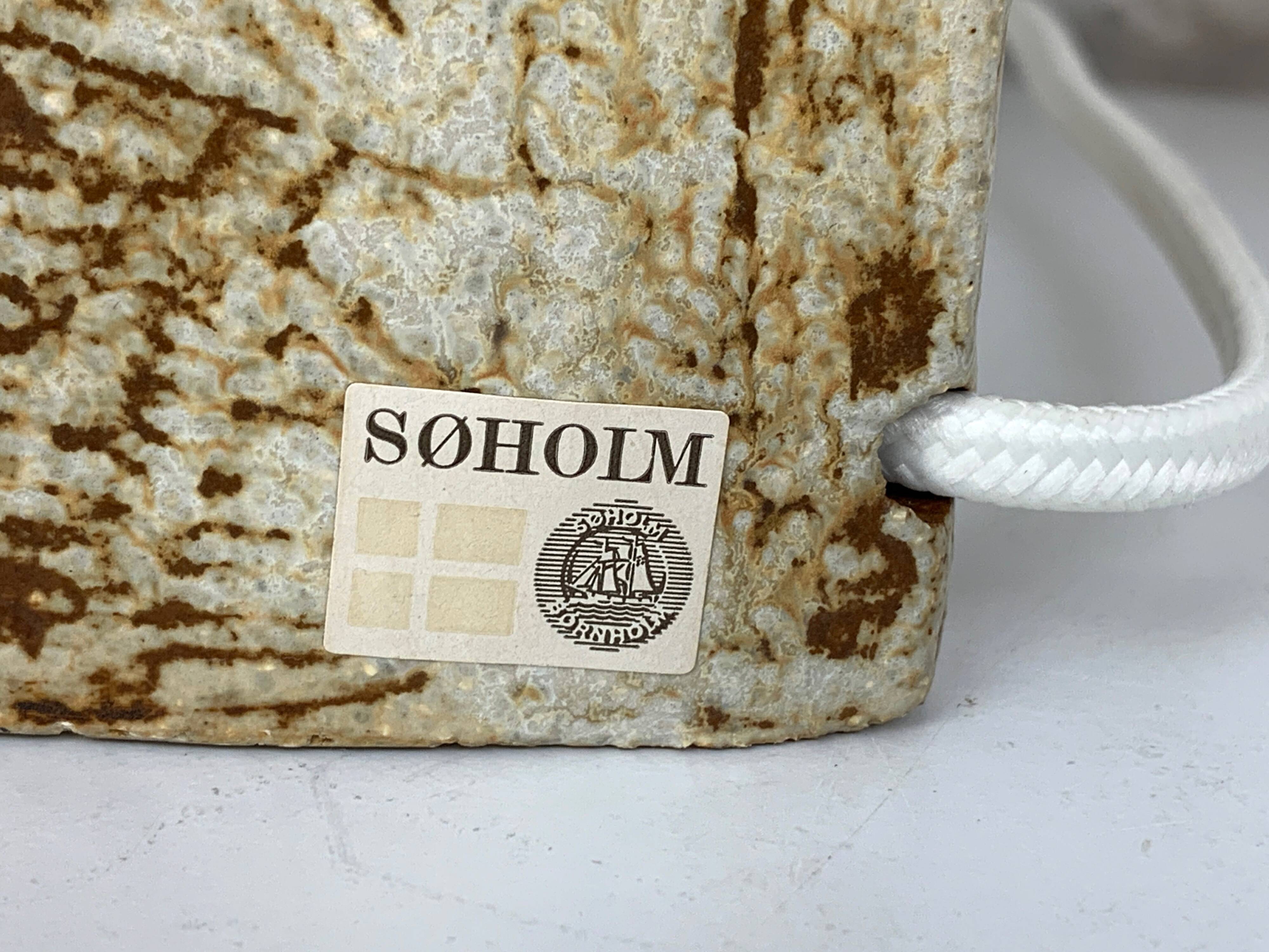 Pair of Haico Nitzsche ceramic table lamps for Soholm, Denmark