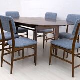 Six of Edmondo Palutari for Dassi Mid-Century Italian Teak Dining Chairs,50